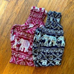 2 pairs- elephant pants